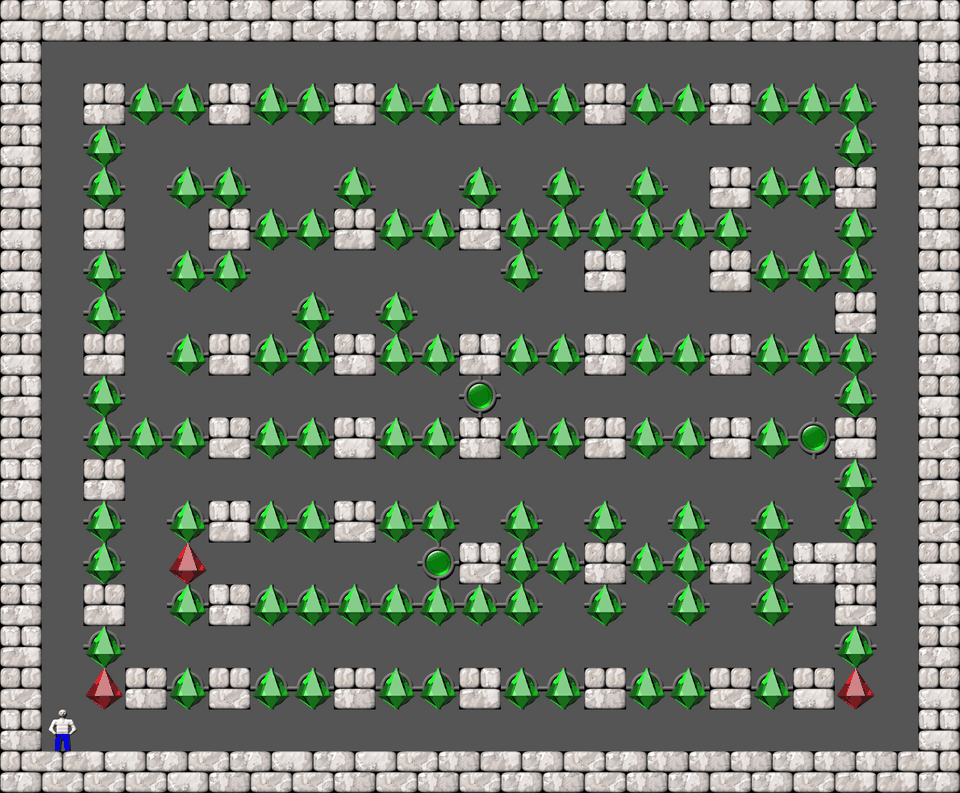 Sokoban Laizhufu and LZY Arranged level 91